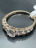 Jewellery Kingdom Ladies Anniversary Cubic Zirconia Ring (Gold) - Rings - British D'sire