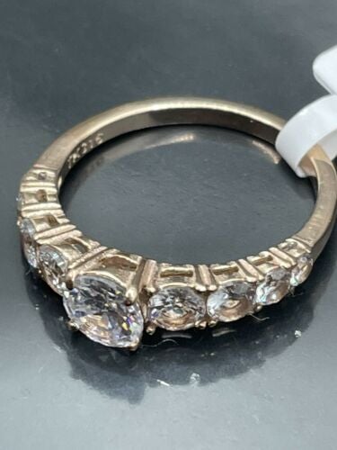 Jewellery Kingdom Ladies Anniversary Cubic Zirconia Ring (Gold) - Rings - British D'sire