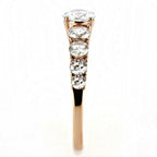 Jewellery Kingdom Ladies Anniversary Cubic Zirconia Ring (Gold) - Rings - British D'sire