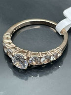 Jewellery Kingdom Ladies Anniversary Cubic Zirconia Ring (Gold) - Rings - British D'sire