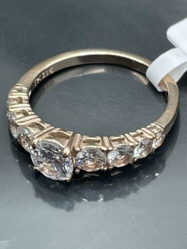 Jewellery Kingdom Ladies Anniversary Cubic Zirconia Ring (Gold) - Rings - British D'sire