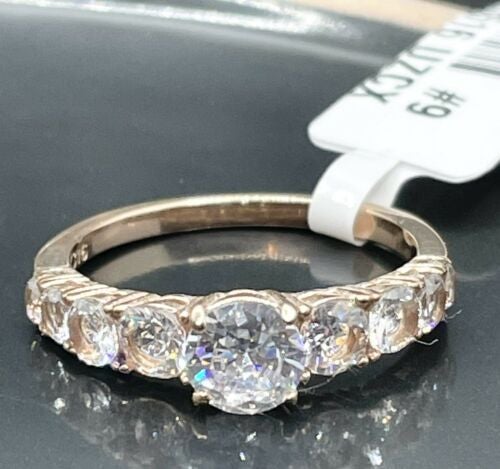Jewellery Kingdom Ladies Anniversary Cubic Zirconia Ring (Gold) - Rings - British D'sire