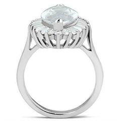 Jewellery Kingdom Ladies Baguettes Solitaire Sterling Silver 6 Carat Cocktail Ring (Silver) - Jewelry Rings - British D'sire