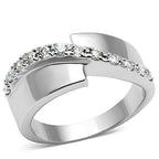 Jewellery Kingdom Ladies Band 9mm Cubic Zirconia Rhodium Sparkling All Sizes Ring (Silver) - Jewelry Rings - British D'sire