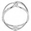Jewellery Kingdom Ladies Band Contemporary Stainless Steel Sparkle Cubic Zirconia Ring (Silver) - Jewelry Rings - British D'sire