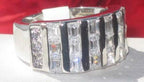 Jewellery Kingdom Ladies Band Cubic Zirconia Princess Cut Silver Eternity Ring - Jewelry Rings - British D'sire