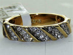 Jewellery Kingdom Ladies Band Full Eternity Steel Cz Wedding Two Tone Ring - Jewelry Rings - British D'sire