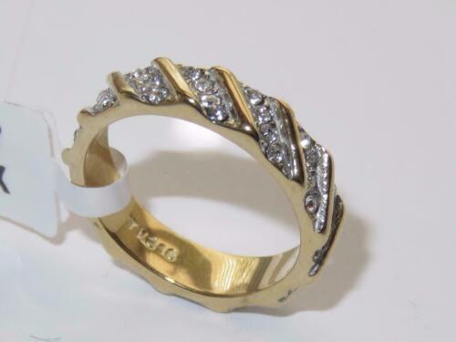 Jewellery Kingdom Ladies Band Full Eternity Steel Cz Wedding Two Tone Ring - Jewelry Rings - British D'sire