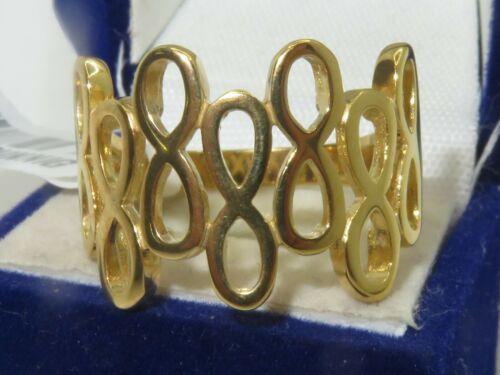 Jewellery Kingdom Ladies Band No Stone Open Flat 18kt Steel Highly Polished Gold Ring Secondary image