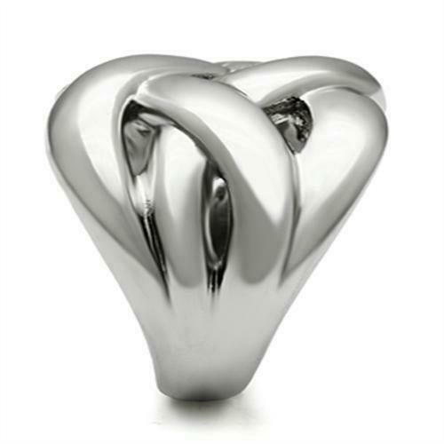 Jewellery Kingdom Ladies Band Stainless Steel No Stone Chunky Weave Ring (Silver) - Jewelry Rings - British D'sire