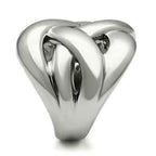 Jewellery Kingdom Ladies Band Stainless Steel No Stone Chunky Weave Ring (Silver) - Jewelry Rings - British D'sire