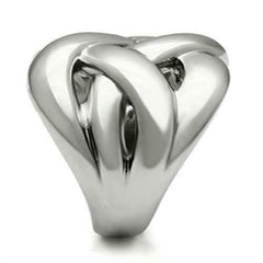 Jewellery Kingdom Ladies Band Stainless Steel No Stone Chunky Weave Ring (Silver) - Jewelry Rings - British D'sire