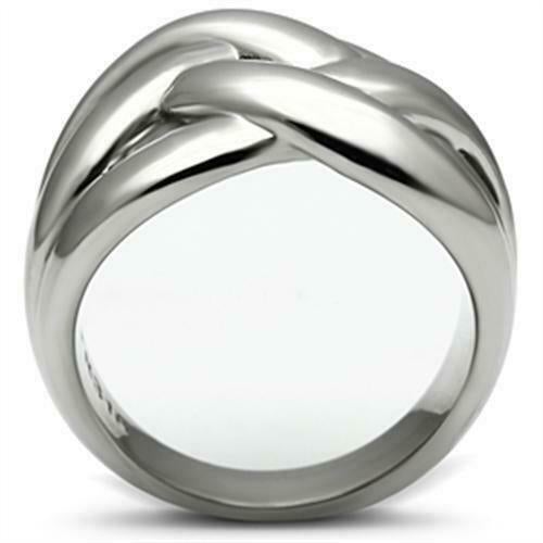 Jewellery Kingdom Ladies Band Stainless Steel No Stone Chunky Weave Ring (Silver) - Jewelry Rings - British D'sire