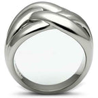 Jewellery Kingdom Ladies Band Stainless Steel No Stone Chunky Weave Ring (Silver) - Jewelry Rings - British D'sire