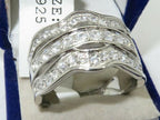 Jewellery Kingdom Ladies Band Sterling Silver Pave 8mm Wide Cubic Zirconia Eternity Ring - Jewelry Rings - British D'sire