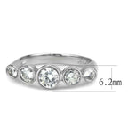 Jewellery Kingdom Ladies Bezel Band 2.30K Stainless Steel Ring (Silver) - Rings - British D'sire