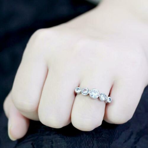Jewellery Kingdom Ladies Bezel Band 2.30K Stainless Steel Ring (Silver) - Rings - British D'sire