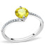 Jewellery Kingdom Ladies Citrine Solitaire 225 Carat Stainless Steel Cubic Zirconia Ring - Jewelry Rings - British D'sire