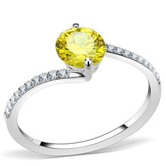 Jewellery Kingdom Ladies Citrine Solitaire 225 Carat Stainless Steel Cubic Zirconia Ring - Jewelry Rings - British D'sire