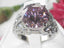 Jewellery Kingdom Ladies Cocktail Cz Stainless Steel Solitaire 10 Carat Sapphire Ring (Pink) - Jewelry Rings - British D'sire