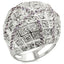 Jewellery Kingdom Ladies Cocktail Cz Statement Dome Sparkling Pink Realistic Ring (Silver) - Jewelry Rings - British D'sire