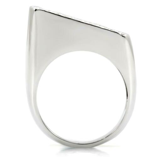 Jewellery Kingdom Ladies Cocktail Super Sparkling Pave Rhodium Cubic Zirconnia Ring (Silver) - Jewelry Rings - British D'sire