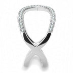 Jewellery Kingdom Ladies Crossover Band Ring (Silver) - Rings - British D'sire