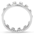 Jewellery Kingdom Ladies Crown Band Cubic Zirconia Sterling Tiara Stamped Elegant Clear Ring (Silver) - Jewelry Rings - British D'sire