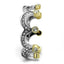 Jewellery Kingdom Ladies Crown Band Gold Teira Full Eternity Cz Stainless Steel Silver Ring - Jewelry Rings - British D'sire