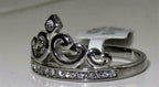Jewellery Kingdom Ladies Crown Tiara Cz Stainless Steel Silver Solitaire Cubic Zirconia Ring - Jewelry Rings - British D'sire