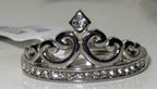 Jewellery Kingdom Ladies Crown Tiara Cz Stainless Steel Silver Solitaire Cubic Zirconia Ring - Jewelry Rings - British D'sire