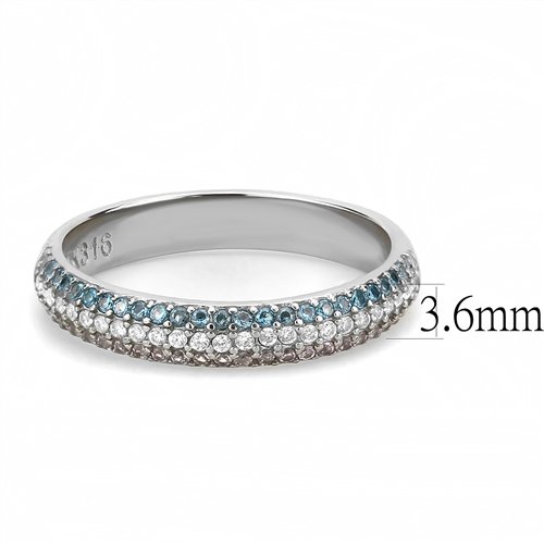 Jewellery Kingdom Ladies Cubic Zirconia Band Stacking Eternity 36mm Topaz Cear Stainless Steel Ring (Pink) - Jewelry Rings - British D'sire