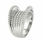 Jewellery Kingdom Ladies Cubic Zirconia Comfort Sparkling Band (Silver) - Jewelry Rings - British D'sire