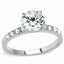 Jewellery Kingdom Ladies Cubic Zirconia Engagement 150 Carat Stainless Steel Ring (Silver) - Jewelry Rings - British D'sire