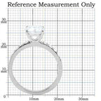 Jewellery Kingdom Ladies Cubic Zirconia Engagement 150 Carat Stainless Steel Ring (Silver) - Jewelry Rings - British D'sire