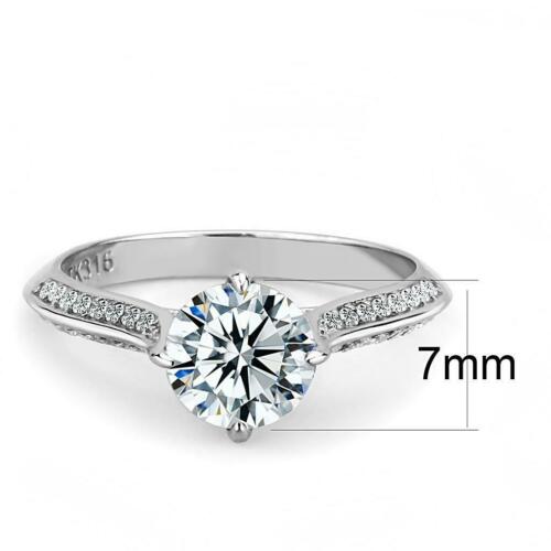 Jewellery Kingdom Ladies Cubic Zirconia Engagement Solitaire 1.3K Ring (Silver) Secondary image