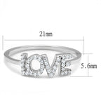 Jewellery Kingdom Ladies Cubic Zirconia Love Band 125ct Sterling 925 Handmade New Sparkling Ring (Silver) - Jewelry Rings - British D'sire