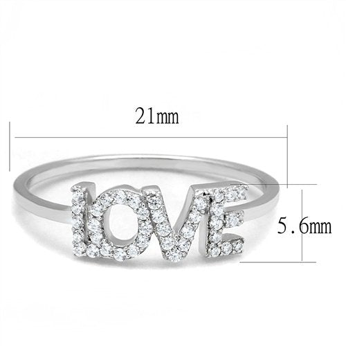 Jewellery Kingdom Ladies Cubic Zirconia Love Band 125ct Sterling 925 Handmade New Sparkling Ring (Silver) - Jewelry Rings - British D'sire