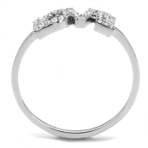 Jewellery Kingdom Ladies Cubic Zirconia Love Band 125ct Sterling 925 Handmade New Sparkling Ring (Silver) - Jewelry Rings - British D'sire
