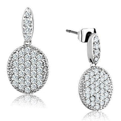 Jewellery Kingdom Ladies Cubic Zirconia Silver Dangling Drop Butterfly Earrings - Earrings - British D'sire