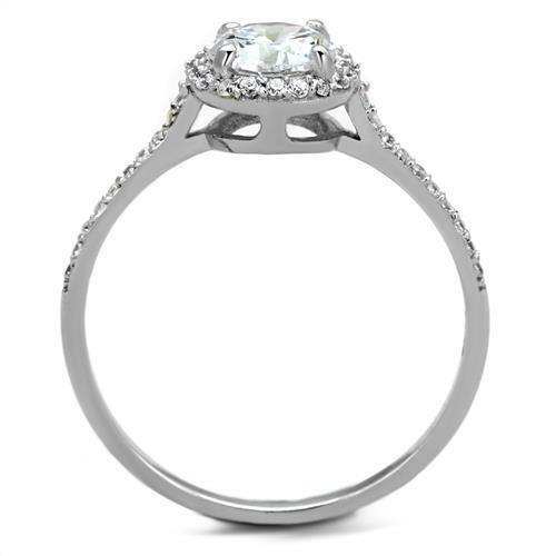 Jewellery Kingdom Ladies Cubic Zirconia Solitaire Accents 925 Handmade 1 Carat Pretty Ring (Sterling Silver) - Jewelry Rings - British D'sire