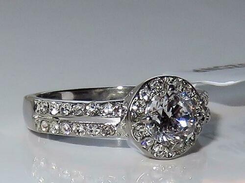 Jewellery Kingdom Ladies Cubic Zirconia Stainless Steel 2 Carat Pretty Dress Silver Ring - Jewelry Rings - British D'sire