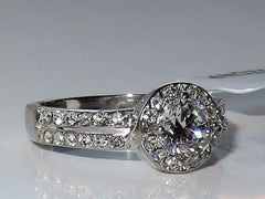 Jewellery Kingdom Ladies Cubic Zirconia Stainless Steel 2 Carat Pretty Dress Silver Ring - Jewelry Rings - British D'sire