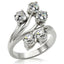 Jewellery Kingdom Ladies Cubic Zirconia Stainless Steel Solitaires 5 stone Pretty Sparkling Ring (Silver) - Jewelry Rings - British D'sire