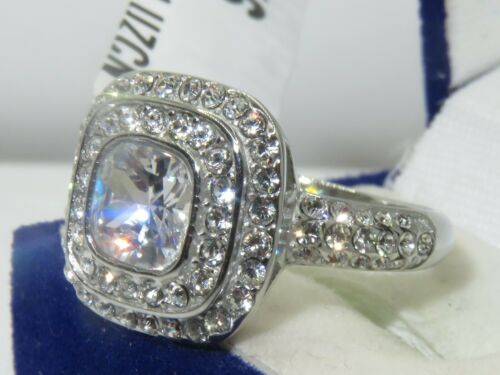 Jewellery Kingdom Ladies Cushion Cut 3 Carat Stainless Steel Cubic Zirconia Dress Pretty All Sizes Ring - Jewelry Rings - British D'sire