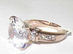 Jewellery Kingdom Ladies Cushion Cut Solitaire Accents 4k Ring (Gold) - Rings - British D'sire