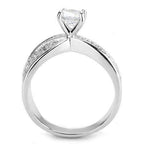 Jewellery Kingdom Ladies Cz 1.30 Carat Solitaire Accents Rhodium Ring (Silver) - Jewelry Rings - British D'sire