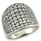 Jewellery Kingdom Ladies Cz 8 Carat Engagement Sterling Silver Super Sparkling Comfort Ring - Jewelry Rings - British D'sire