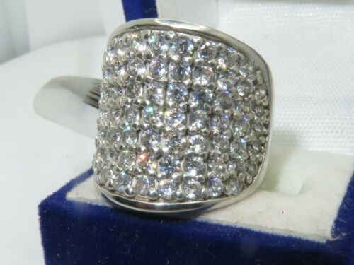 Jewellery Kingdom Ladies Cz 8 Carat Engagement Sterling Silver Super Sparkling Comfort Ring - Jewelry Rings - British D'sire