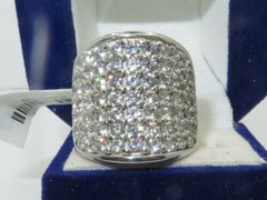 Jewellery Kingdom Ladies Cz 8 Carat Engagement Sterling Silver Super Sparkling Comfort Ring - Jewelry Rings - British D'sire
